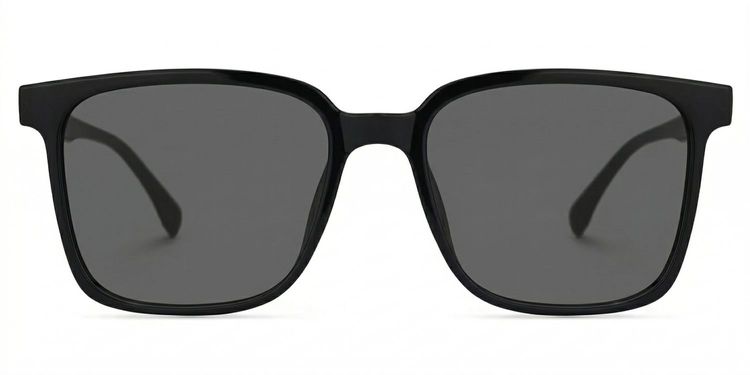 Contreras Black Square Sunglasses