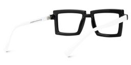 Zephyr Rectangle Black Glasses4