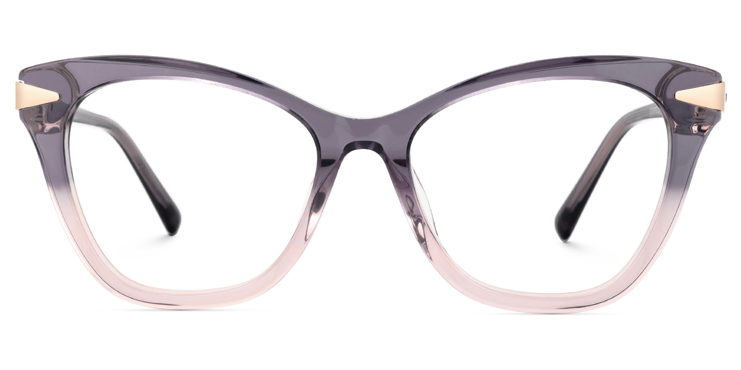 Cledus Cateye Two-Tone Glasses0