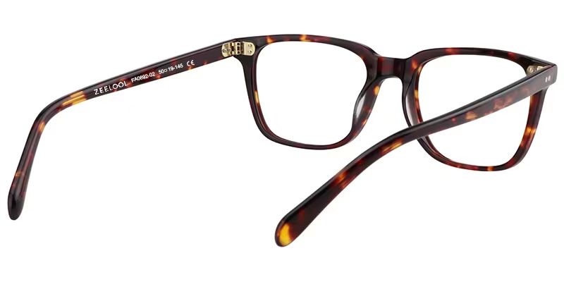 Lamont Rectangle Tortoise Frame Glasses | ZEELOOL Canada5