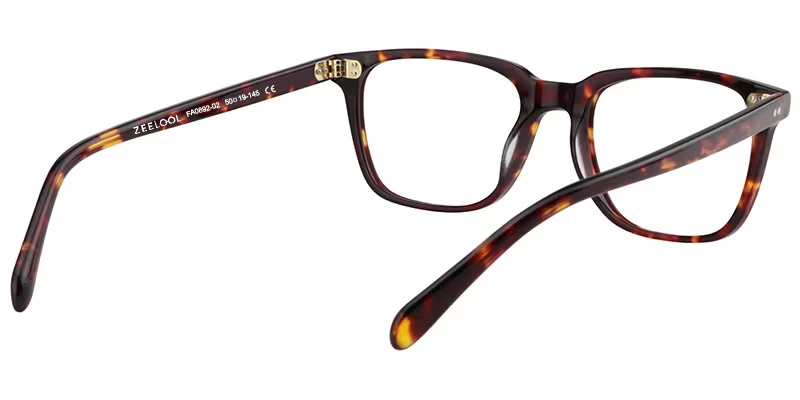 Lamont Rectangle Tortoise Glasses5