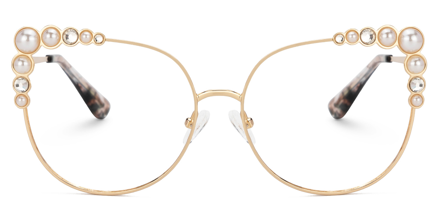 Designer Wallice Glasses in Metal Full-Frame0