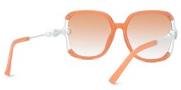 Steffanie Square Orange Sunglasses3