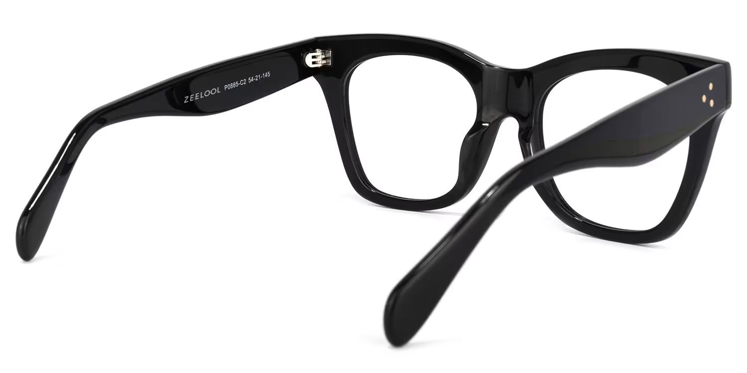 Gordon Rectangle Black Eyeglasses & Glasses Frames5