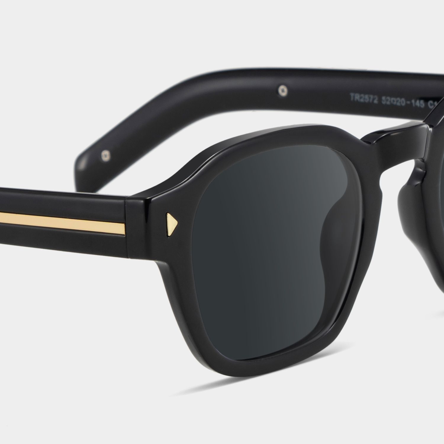 Leilani Rectangle Black Full Rim Sunglasses | ZEELOOL CA4