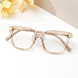Jacqui Square Beige Glasses4
