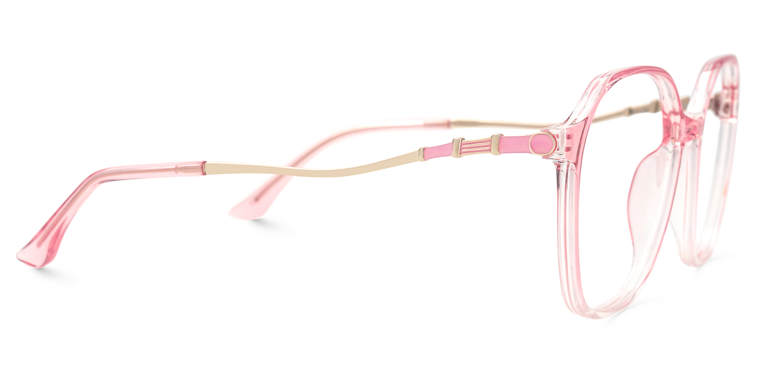 Lekesha Thin Geometric Pink Glasses For Sale  | ZEELOOL Canada2