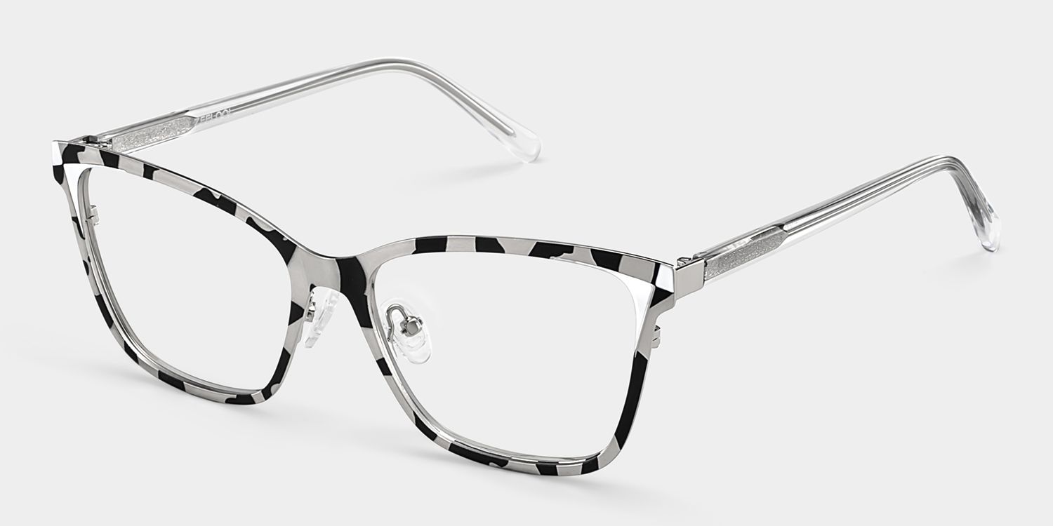 Elise Tortoise Frame Glasses with Rectangle Frame Online | ZEELOOL Canada3