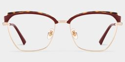 Phoebe Browline Red Glasses1