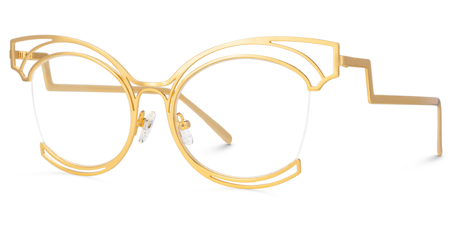 Murphy Cateye Gold Glasses1