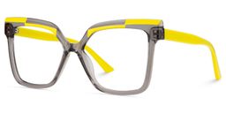 Eboney Square Gray Glasses2