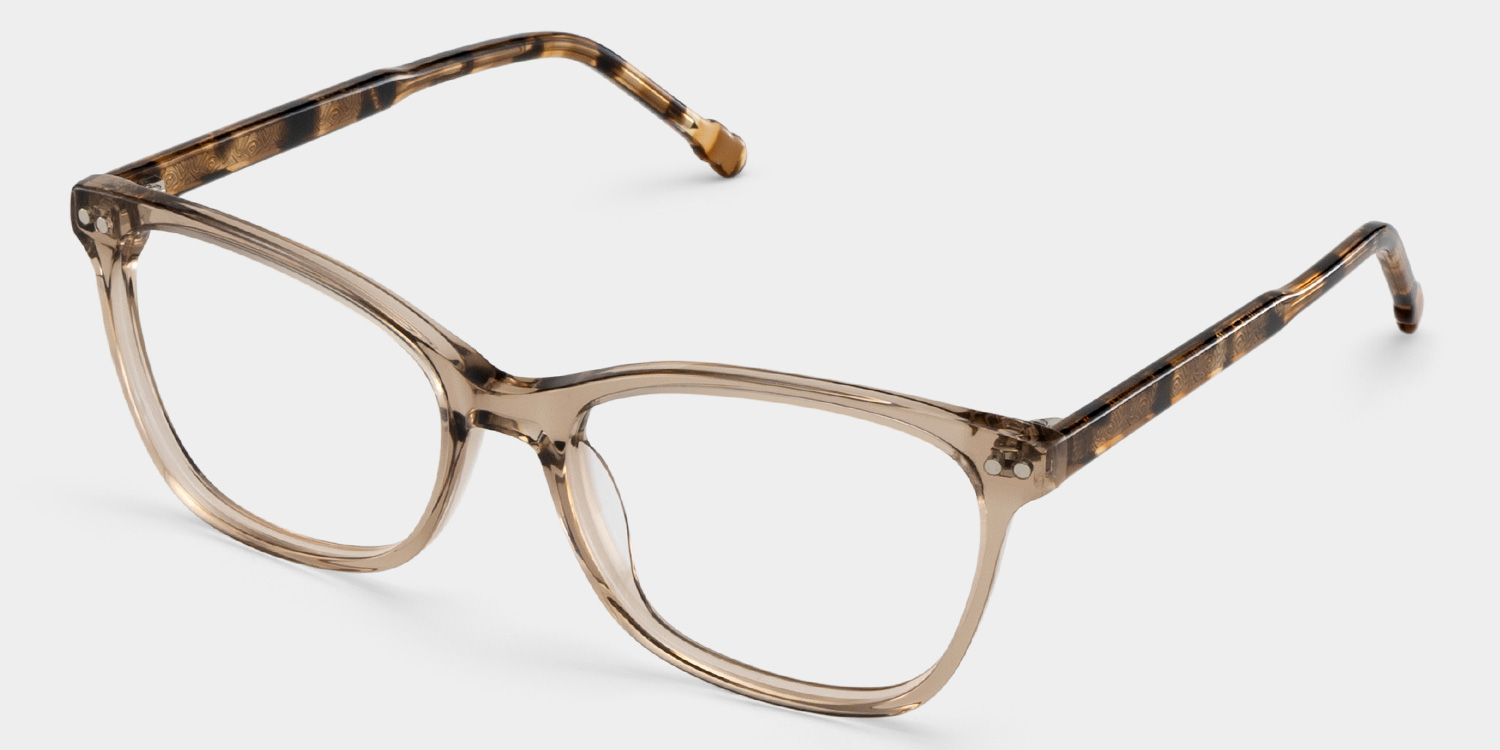 Marigold rectangle brown glasses Online | ZEELOOL2