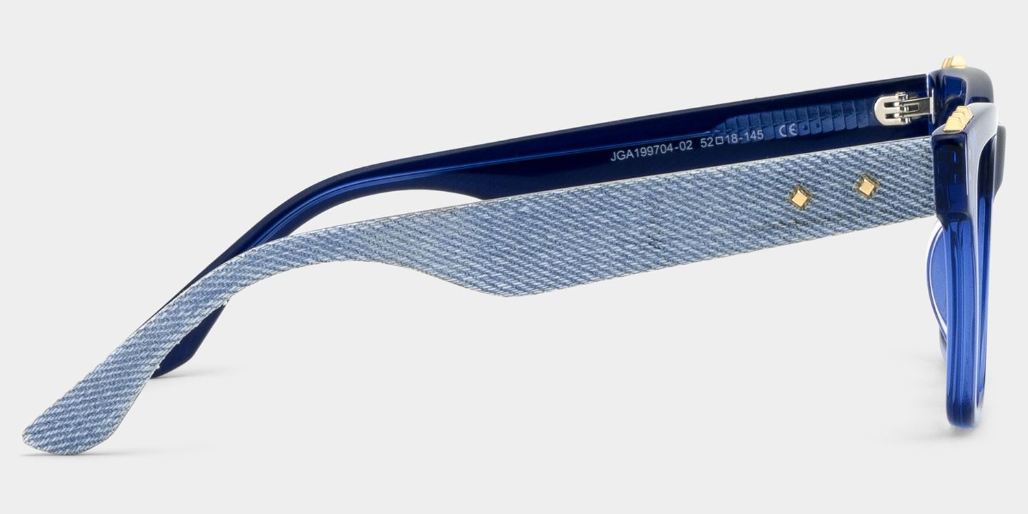 Soren Square Blue Frame Eyeglasses for Woman| ZEELOOL Canada4