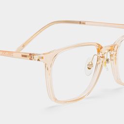 Lily Yellow Rectangle Glasses5