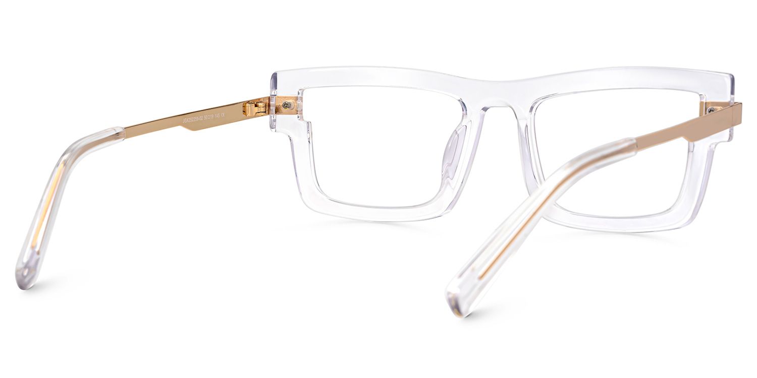 Yahia Rectangle Clear Prescription Glasses for Men | ZEELOOL Canada3