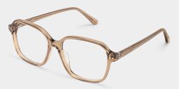 Clementine Light Brown Square Glasses3