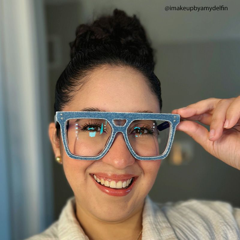 Rubin Denim Glasses, Blue Jean Frame Eyeglasses8
