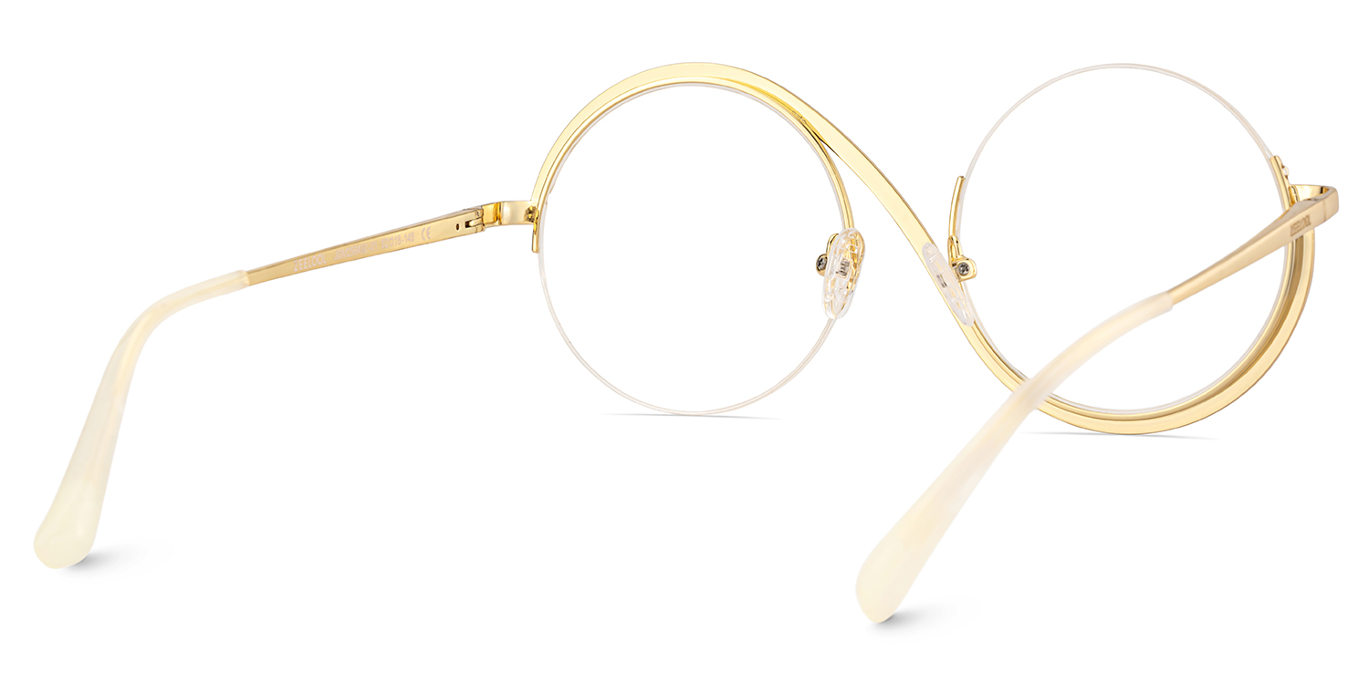 Women's Half Frame Glasses With Diamonds4