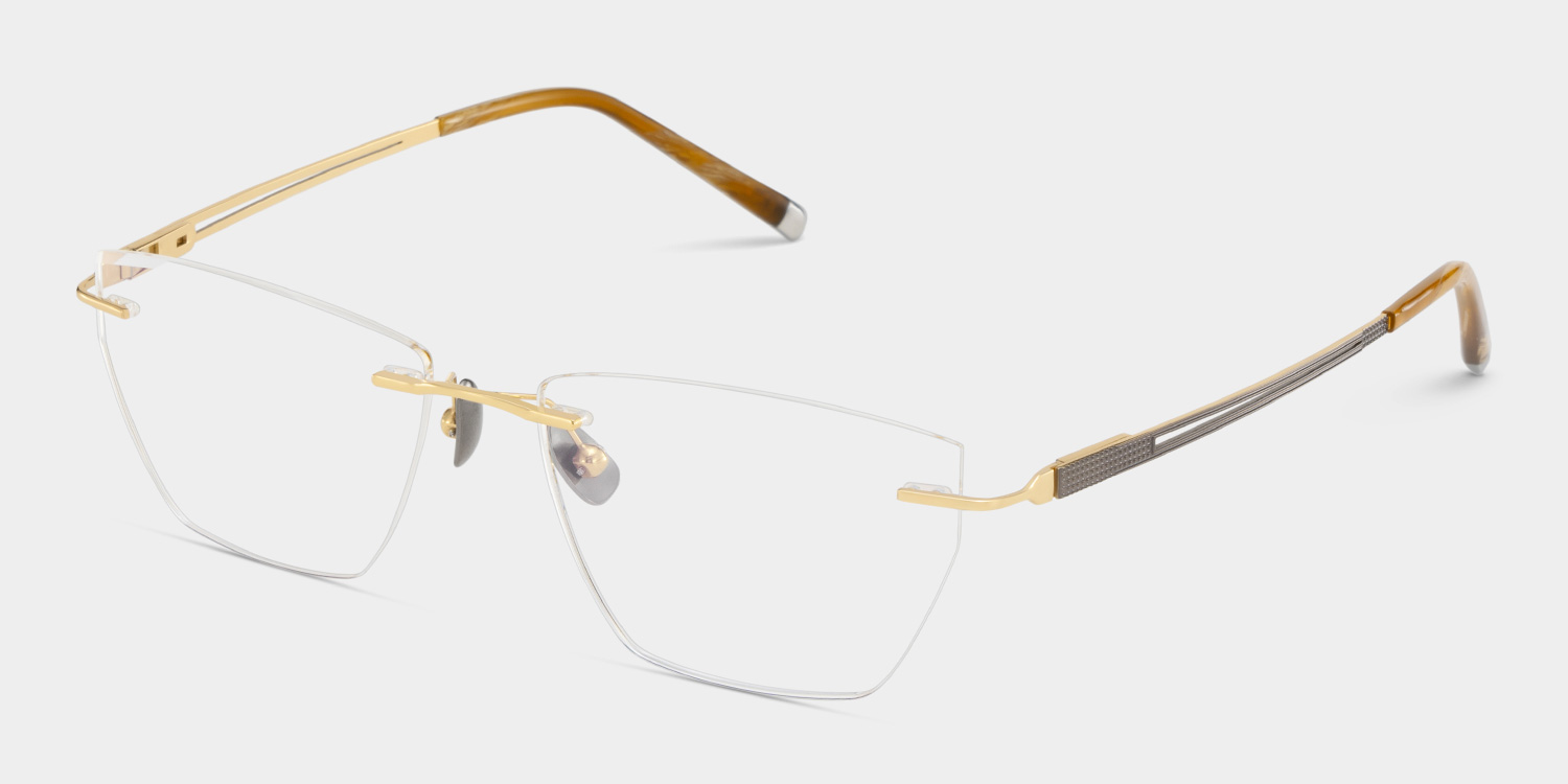 Ella Cat eye Gold Frame Eyeglasses for Woman| ZEELOOL6