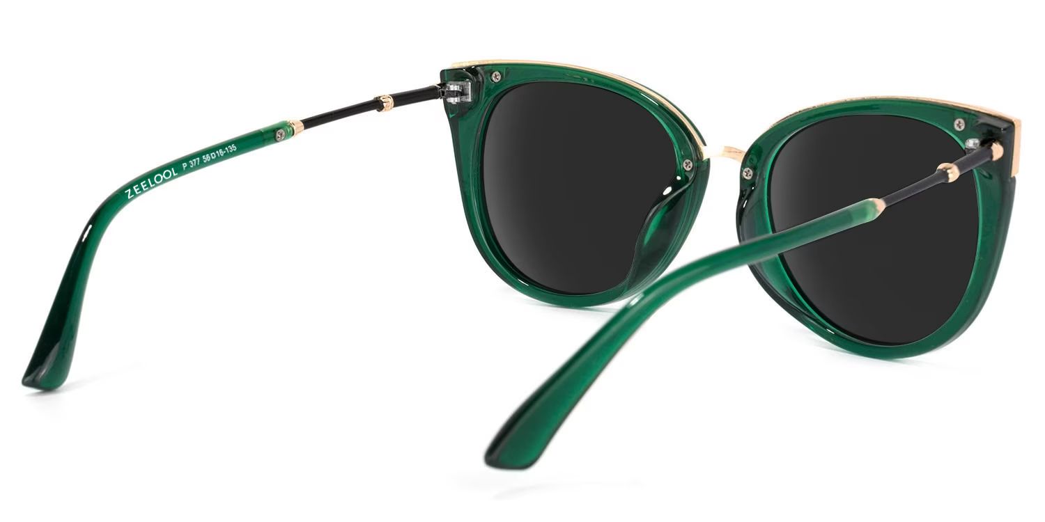 Dalton Cat Eye Sunglasses with Dark Green Frames4