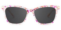 Eliot Rectangle Pink Glasses0