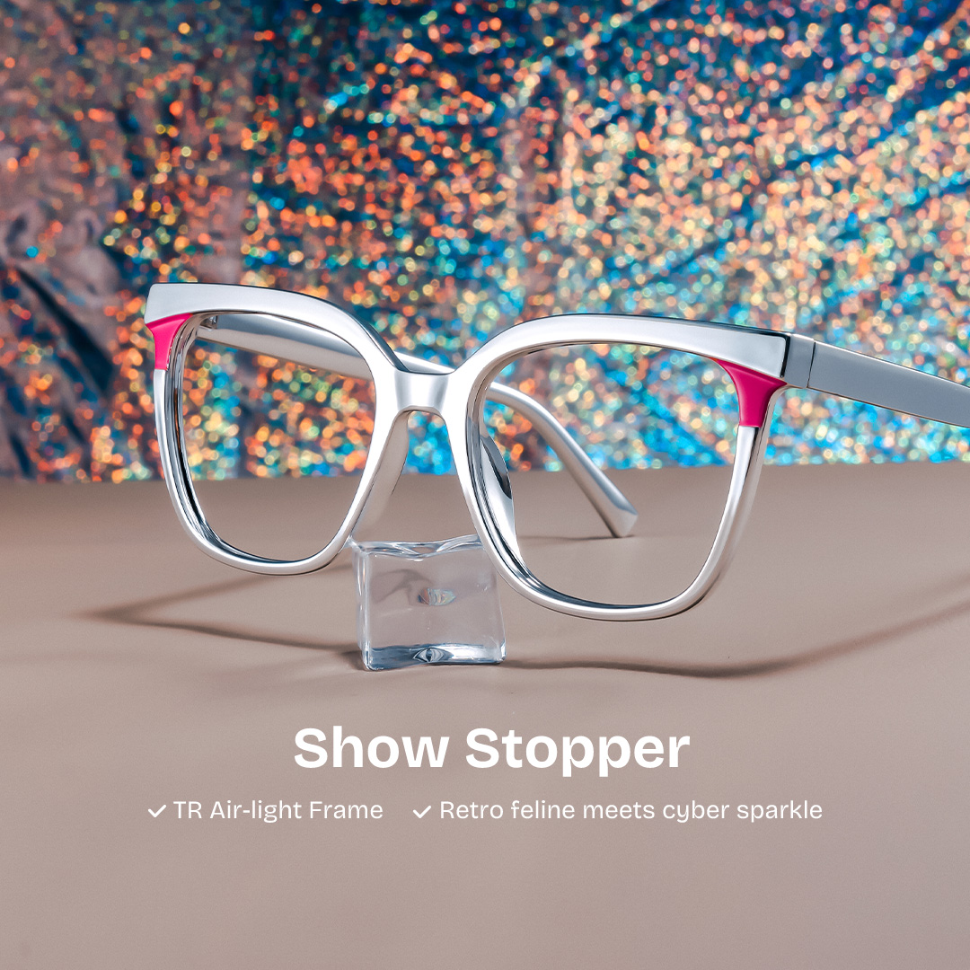 Dazzler silver square frame glasses Online | ZEELOOL0
