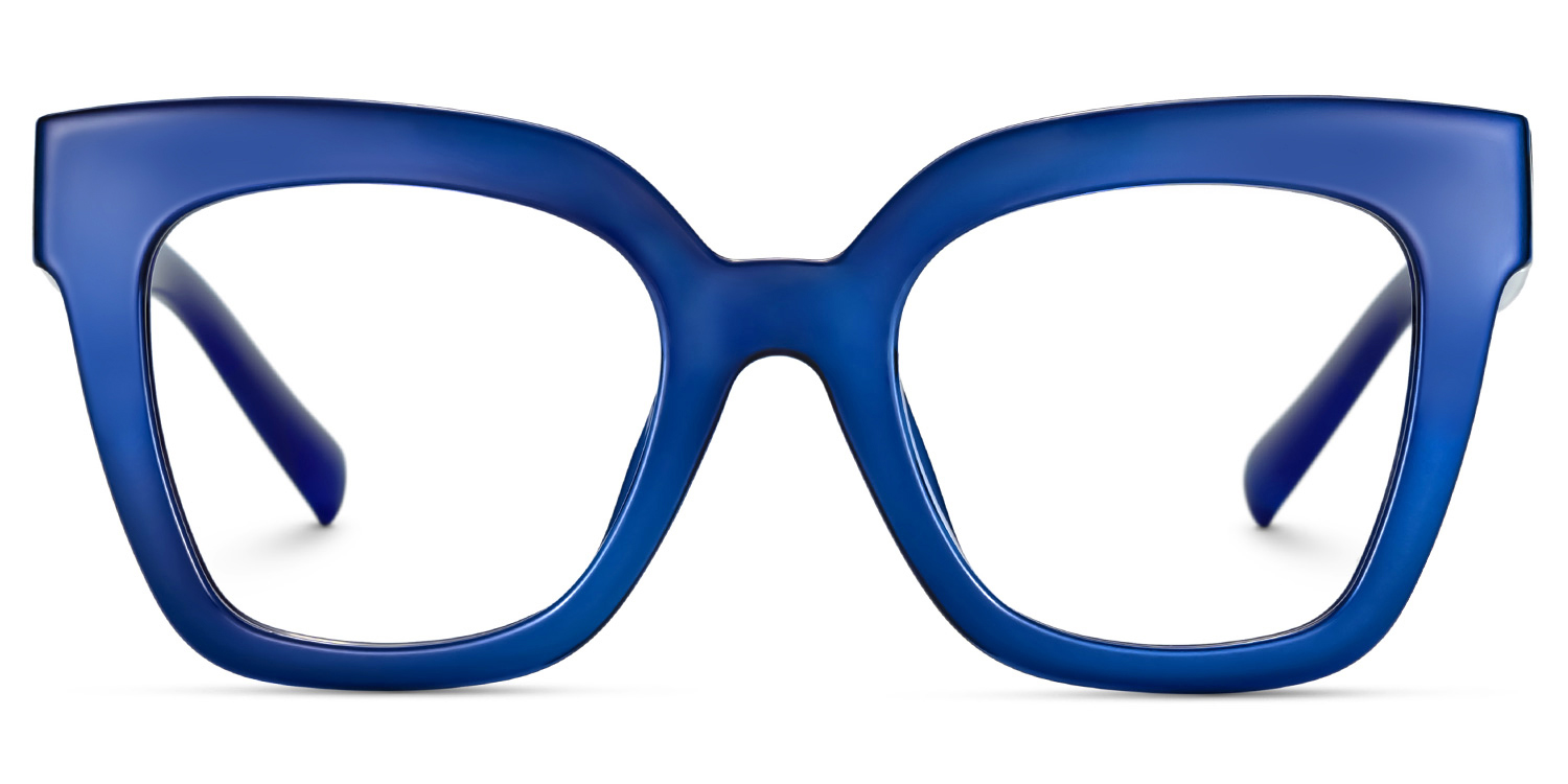 Malcolm Square Blue Glasses