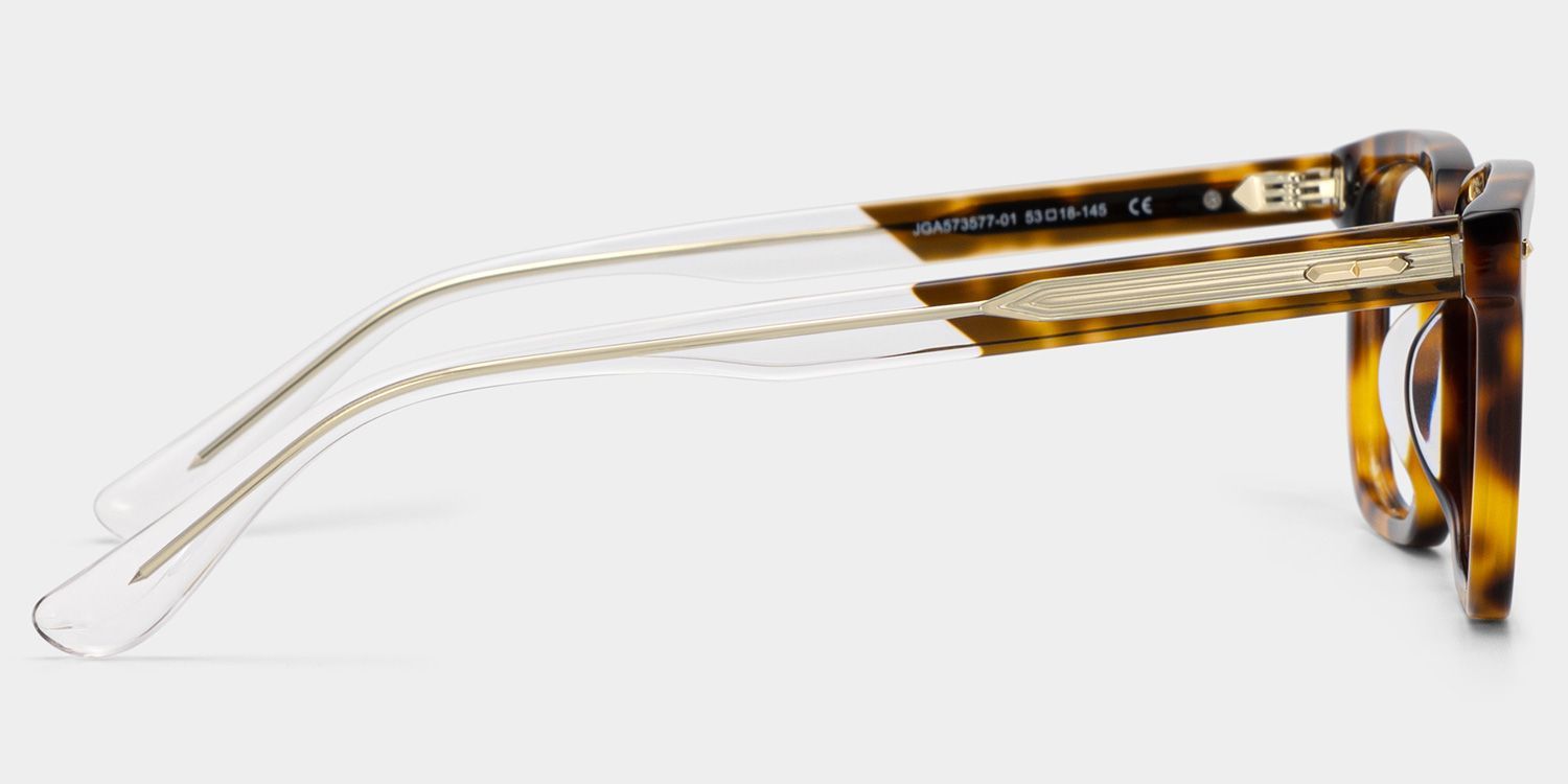 George Tortoise Rectangle Glasses for Men | ZEELOOL4