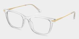 Selena Rectangle Clear Glasses2