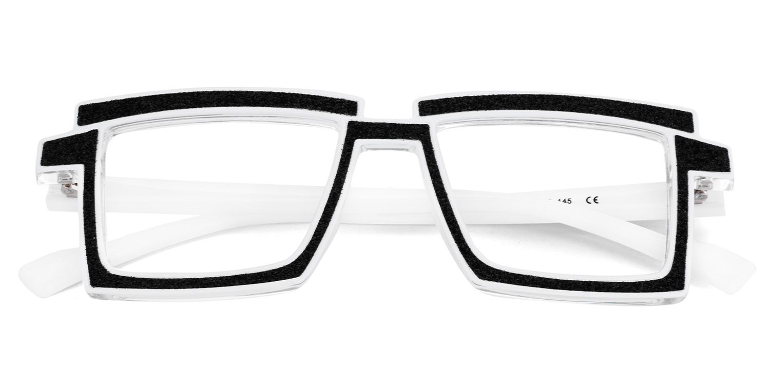 Rectangle Wire Frame Glasses With Black Color2