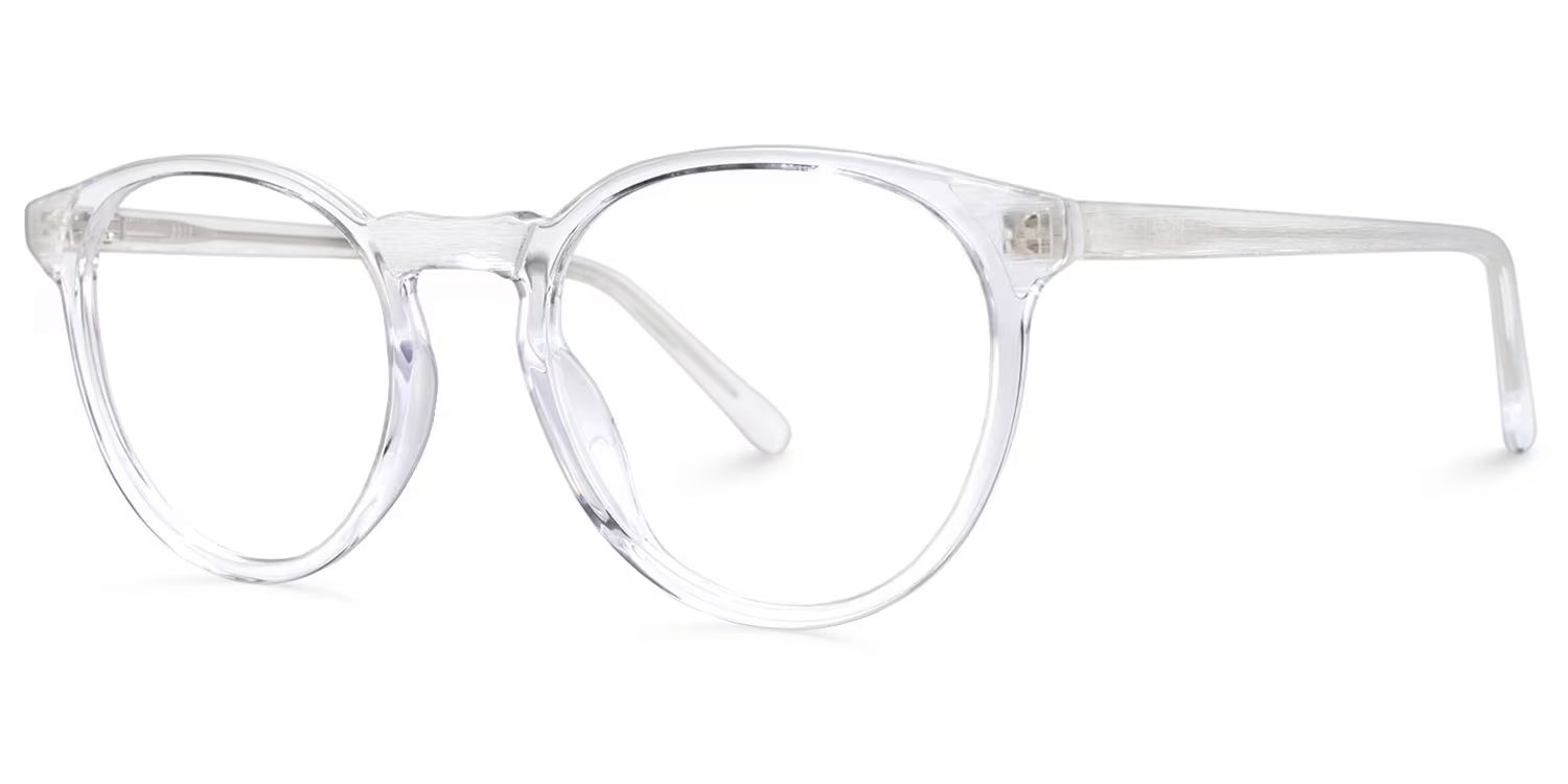 Kasey Round Clear Glasses | ZEELOOL Canada1