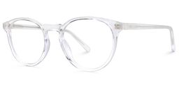 Kasey Round Clear Glasses1