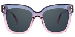 Minguela Square Gray Pink Sunglasses0