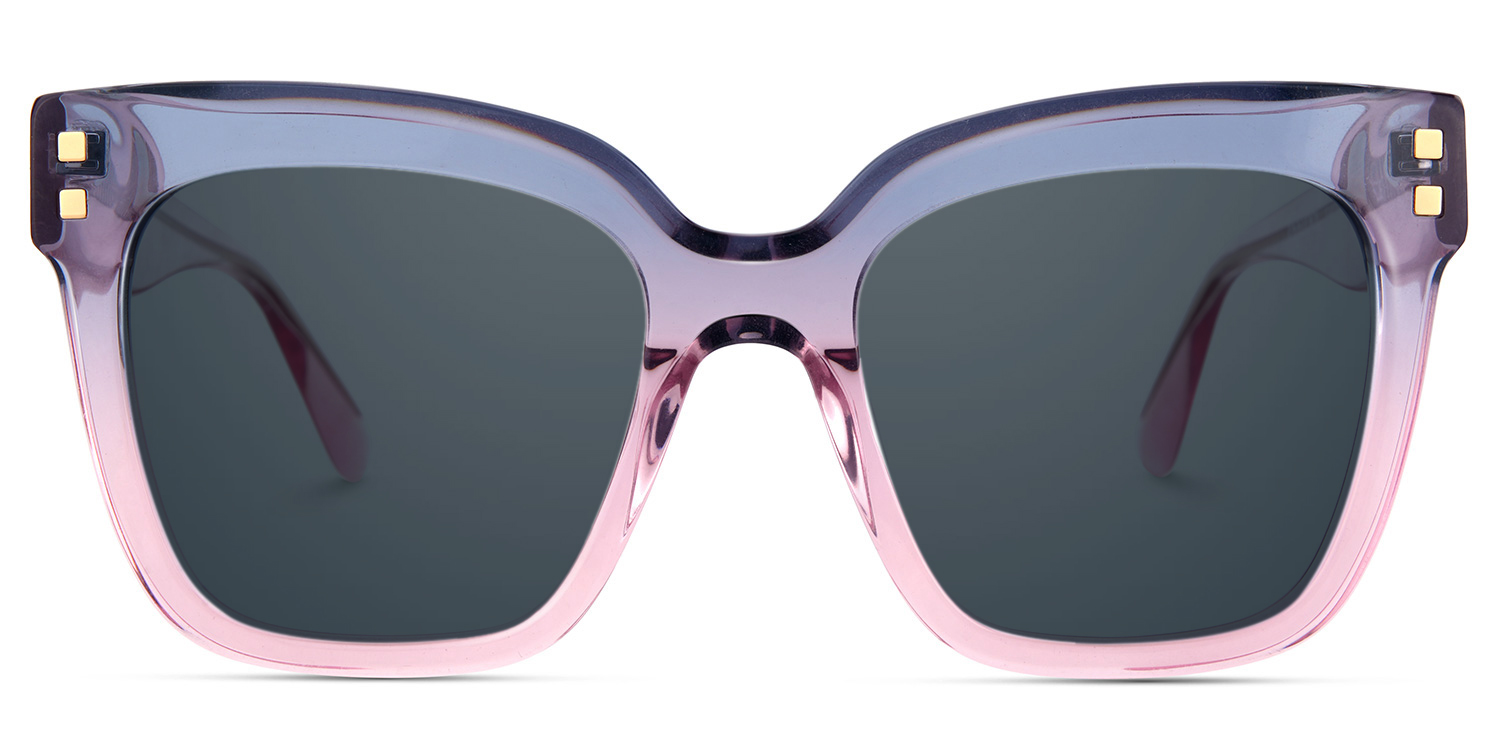 Minguela Square Gray Pink Sunglasses