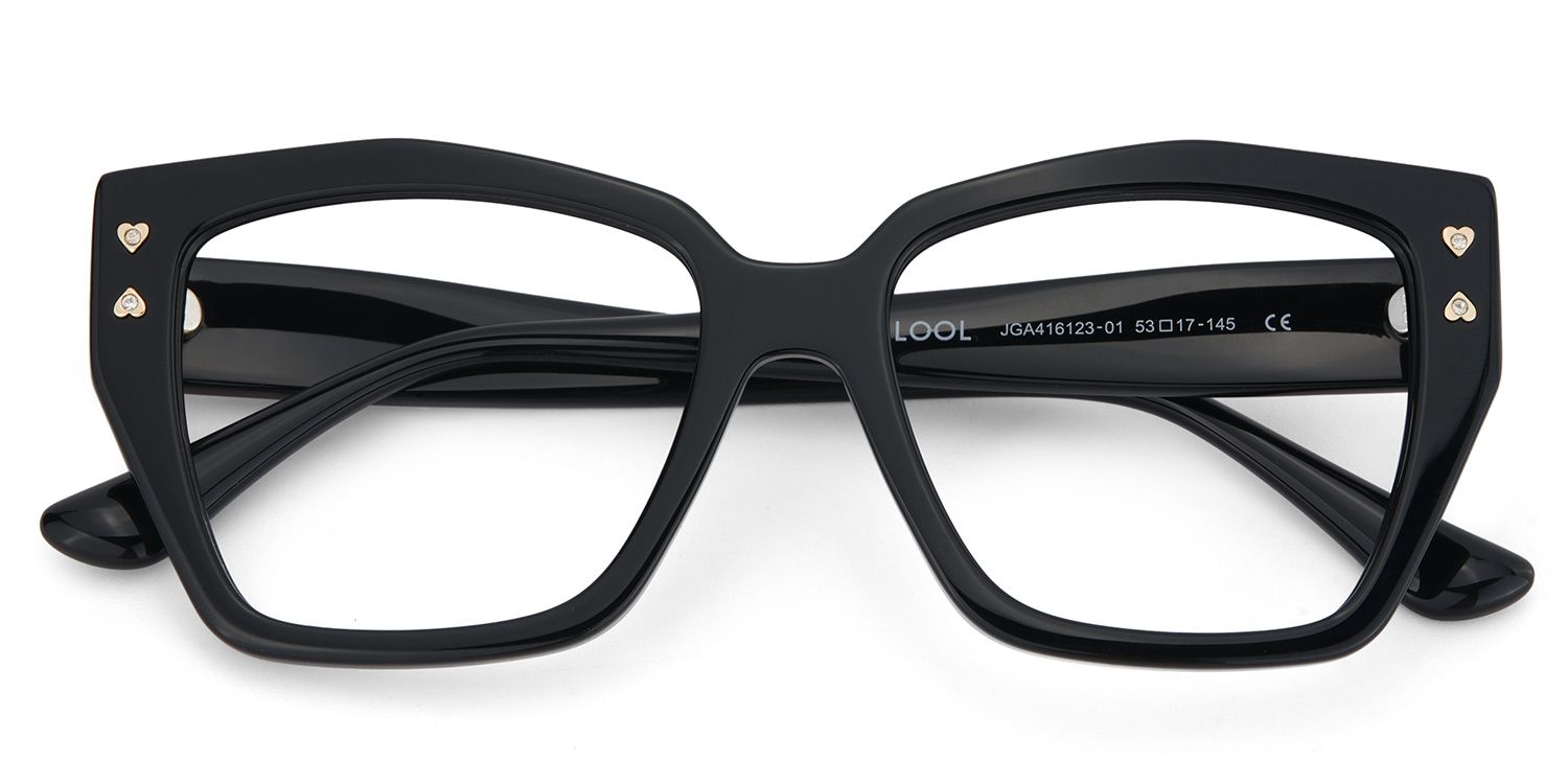 Jemia Butterfly Black Frame Eyeglasses for Women | ZEELOOL Canada2