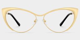 Ellen Cateye Gold Glasses1