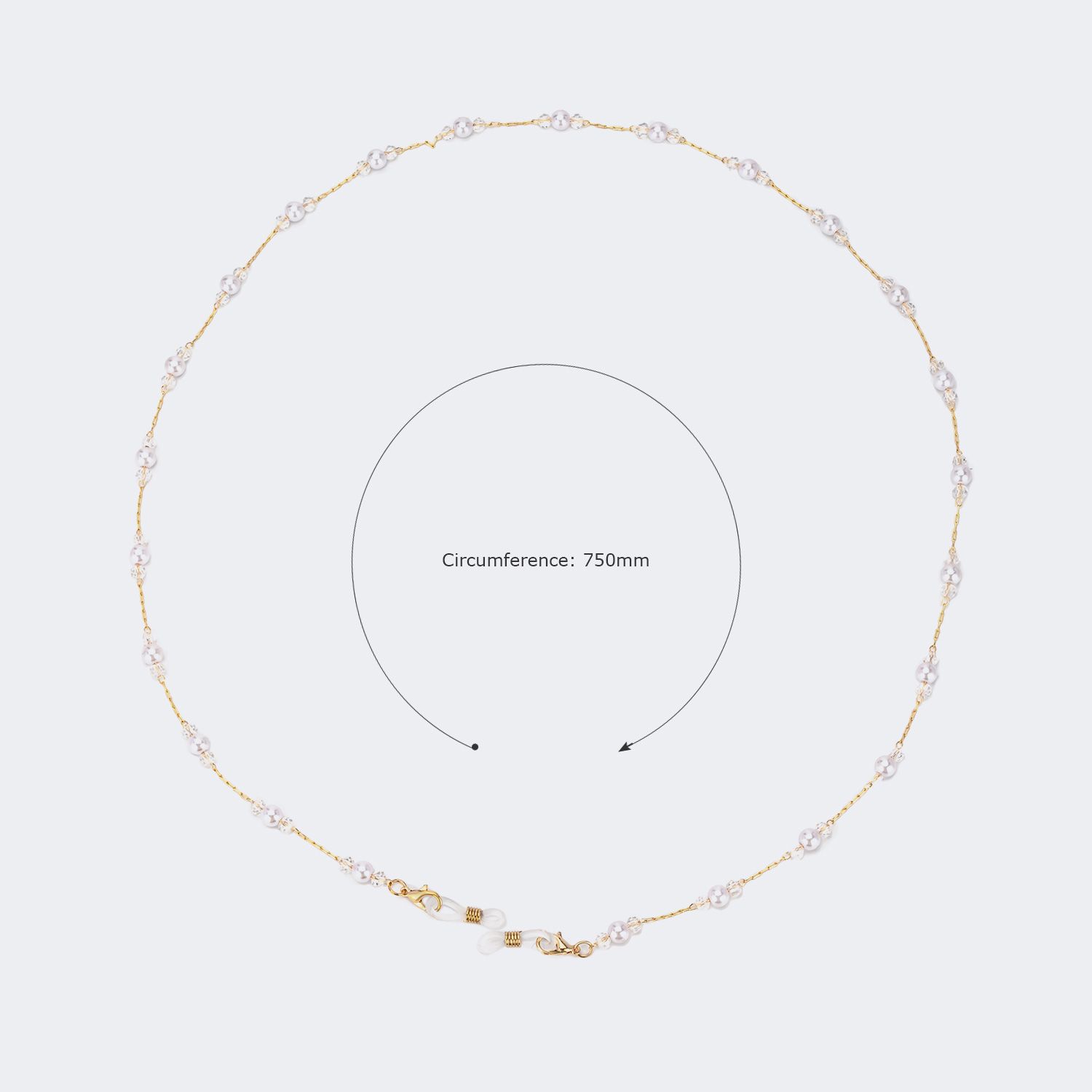 Fashion Eyeglasses Gold Eyeglasses Chains Accessories on Zeelool2