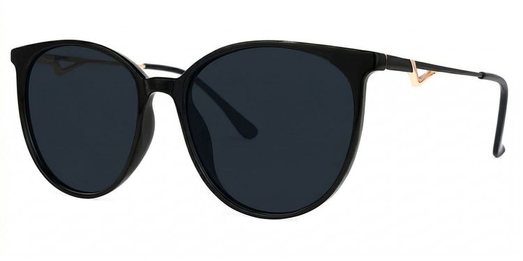 Chanty Round Black Glasses