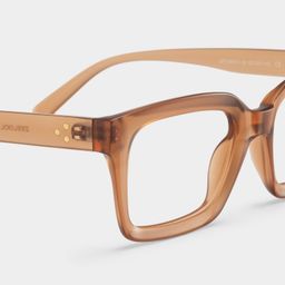 Marley Beige Rectangle Glasses5