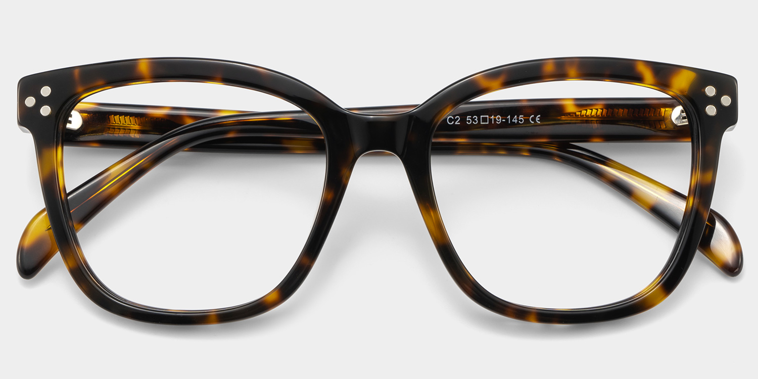Scarlett Square Tortoise Glasses1