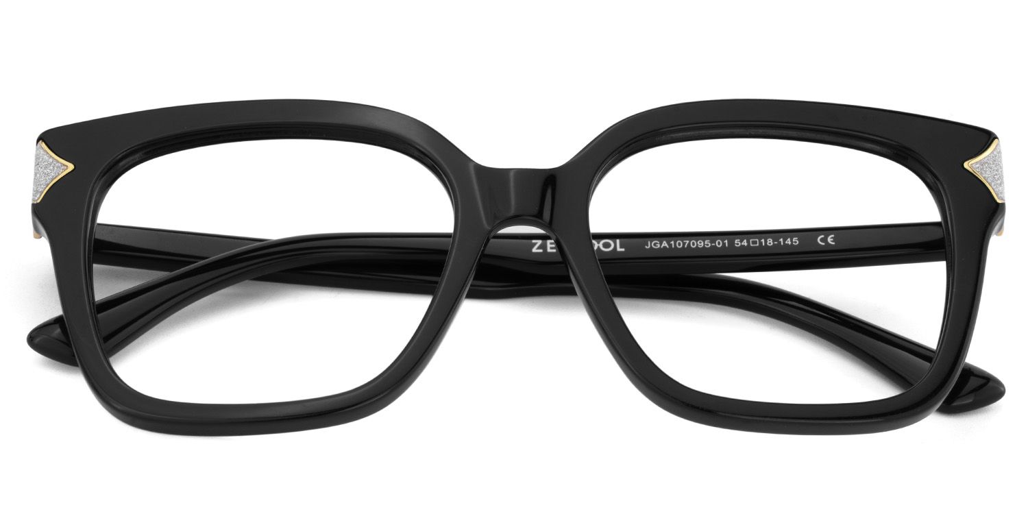 Black Square Frame Glasses - Shakeel on Sale | ZEELOOL Canada2