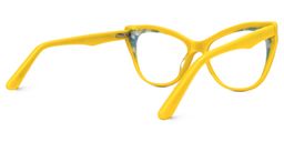 Molke Cateye Yellow Glasses3