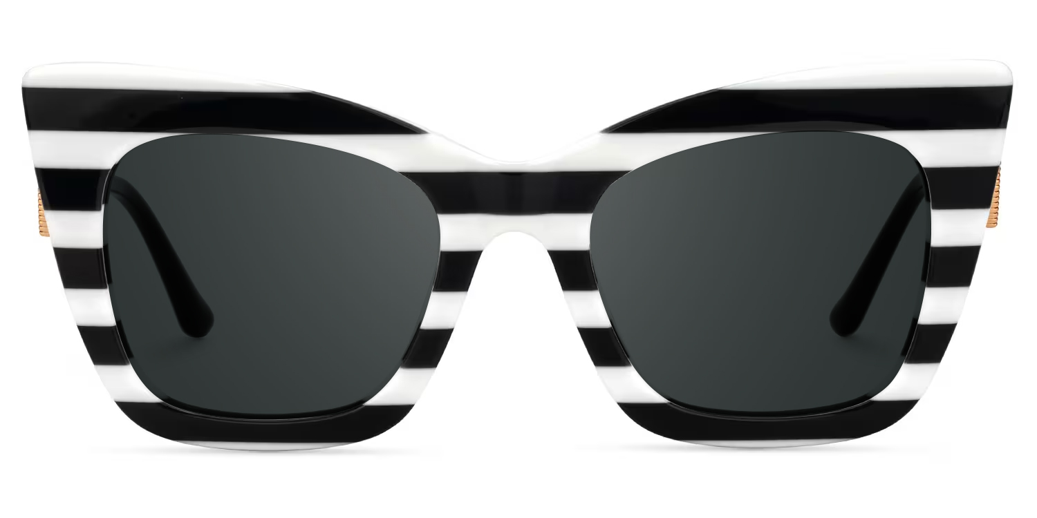 Cagle Designer Sunglasses in Cateye Crystal Frame0