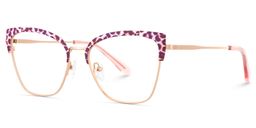 Harley Browline Pink Leopard Glasses3