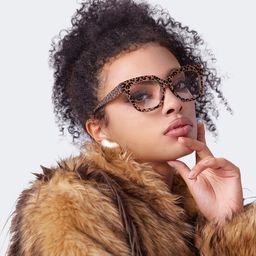 Yaniska Square Leopard Glasses5