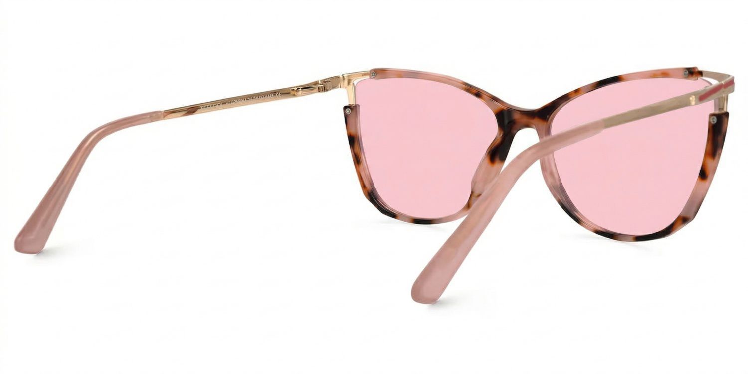 Yomary Cat Eye Pink-Tortoise Sunglasses for Women & Men | ZEELOOL CA3