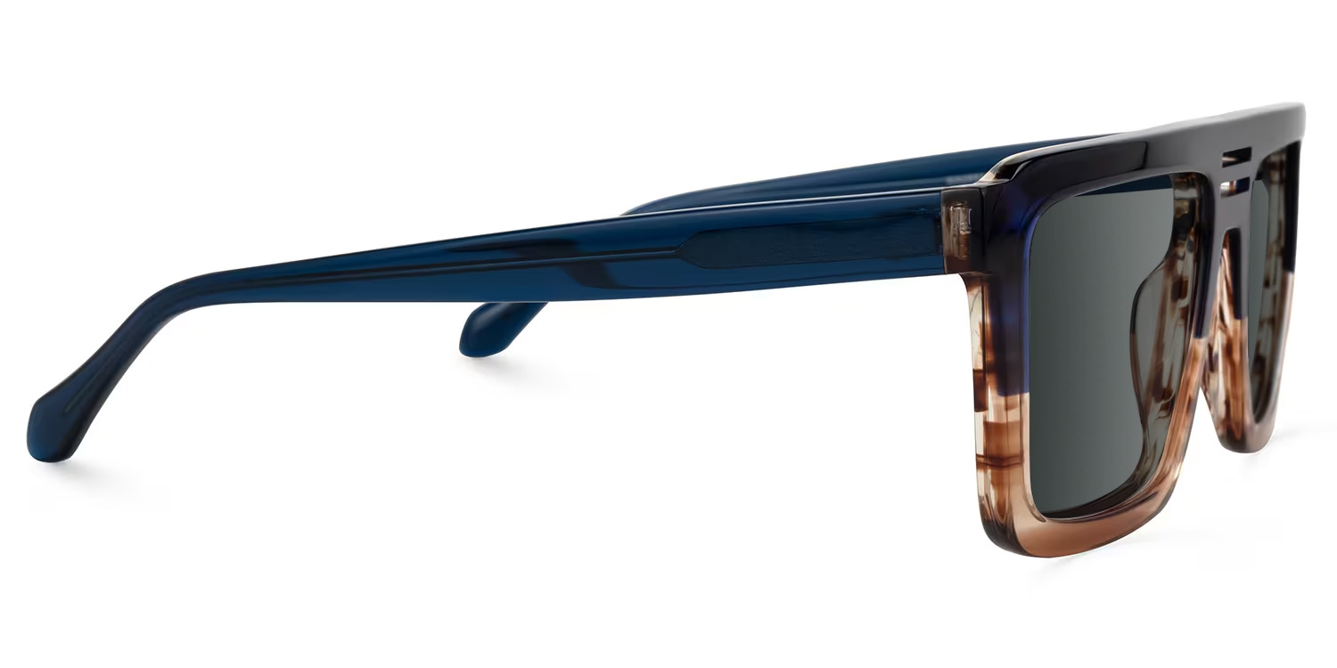 Yamilex Square Two-Tone Glasses2