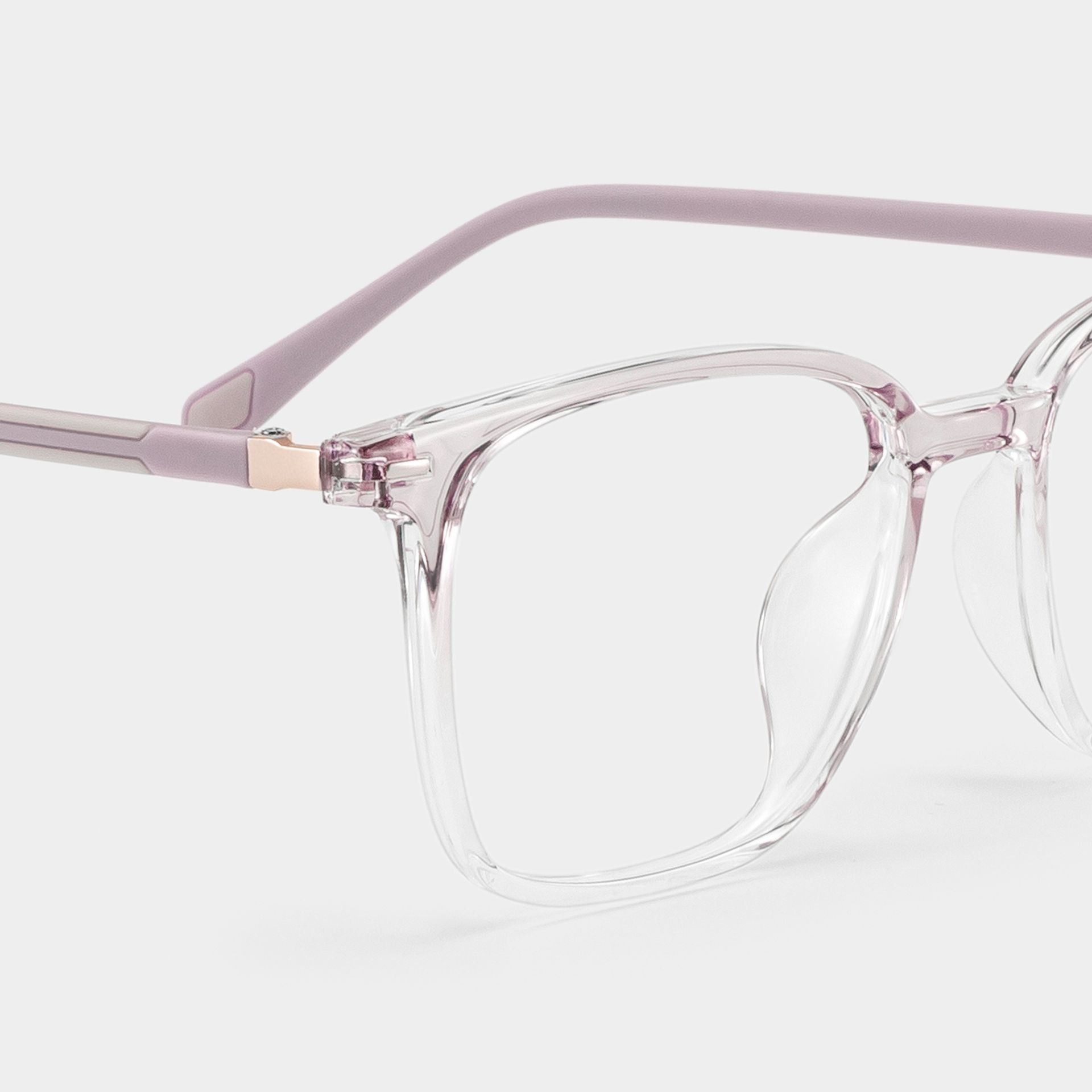 Charles Pink Square Frame Glasses for Women | ZEELOOL4