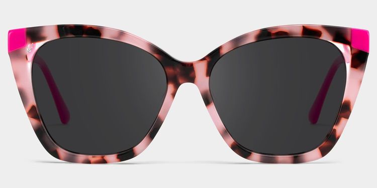 Kira Pink Tortoise Butterfly Sunglasses