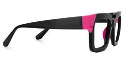 Sarah Rectangle Black Glasses4